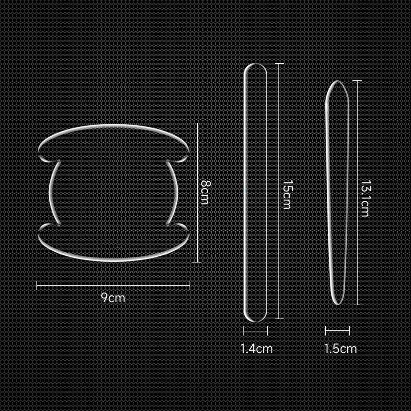 8 Pièces Autocollant de Poignée de Porte de Voiture Bande Protectrice Transparente Anti-rayures Pour Porsche Panamera Macan Boxster Cayman Cayenne 911 718