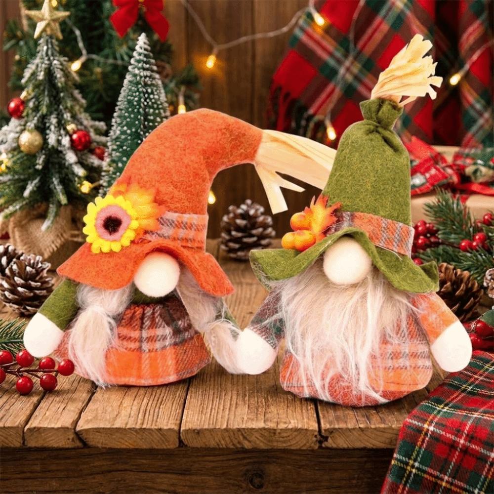 Handmade Faceless Dwar Pendant Cloth Festive Gnome Ornaments Christmas Gnome Figurines Halloween