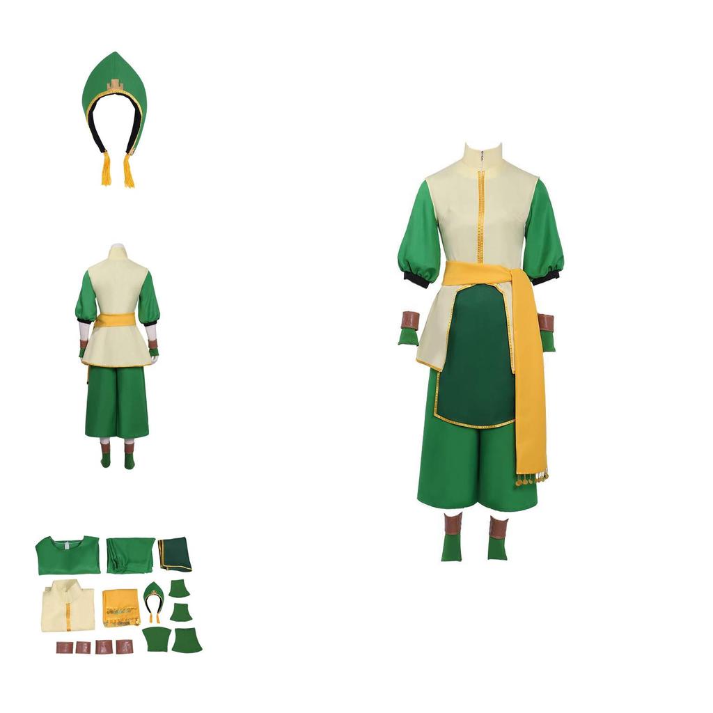 Avatar The Last Airbender Toph Cosplay Costume For Anime Role Play