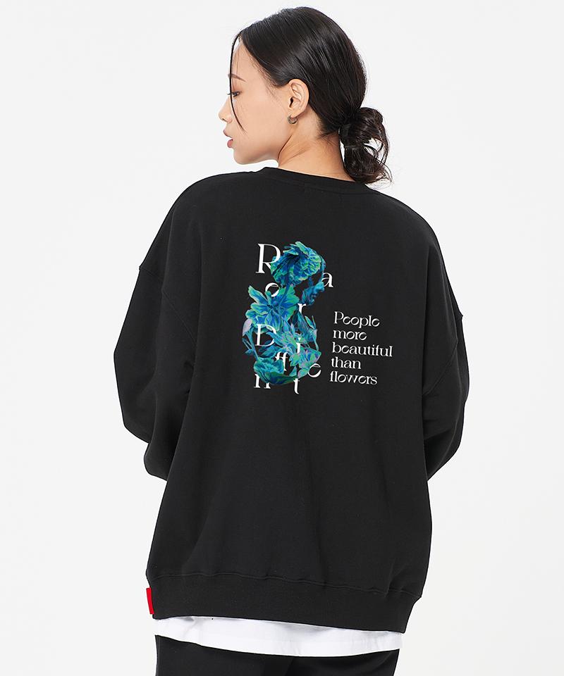 ARTISTWEAR [Atw] Cold Flower Sweatshirt Bk