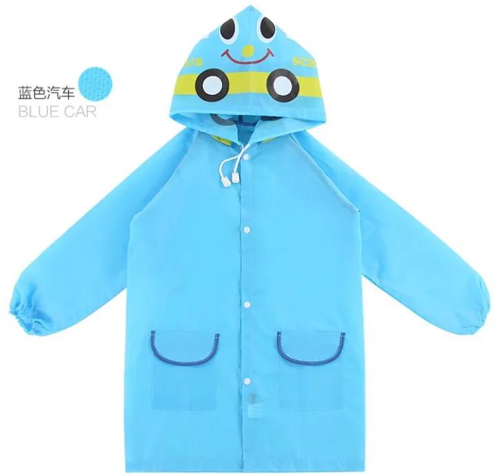 1pc Cute Cartoon Animal Kids Rain Coat Children Raincoat Rainwear Boys Girls Waterproof Raincoat Student Poncho Rainsuit