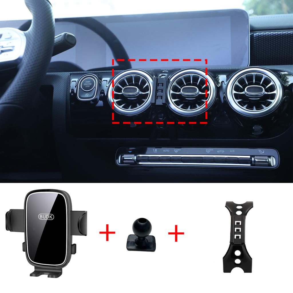 Car Mobile Phone Holder for Mercedes Benz A Class CLA A200 A180 W177 2019~ 2025 Navigation Stand Auto Accessories GPS Bracket