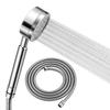 High-pressure Shower Head Brushed Stainless Steel 304 + 1.5 M Hose — Water Saving Up To 60%