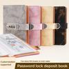 Marble A6 Savings Binder with Password Lock Cash Saving Book New Budget Planner  Budget Planning