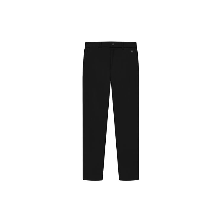 

FILA Athletics Solid Woven Straight Leg Casual Pants Men bottoms Deep-Black A11M215811F-BK L