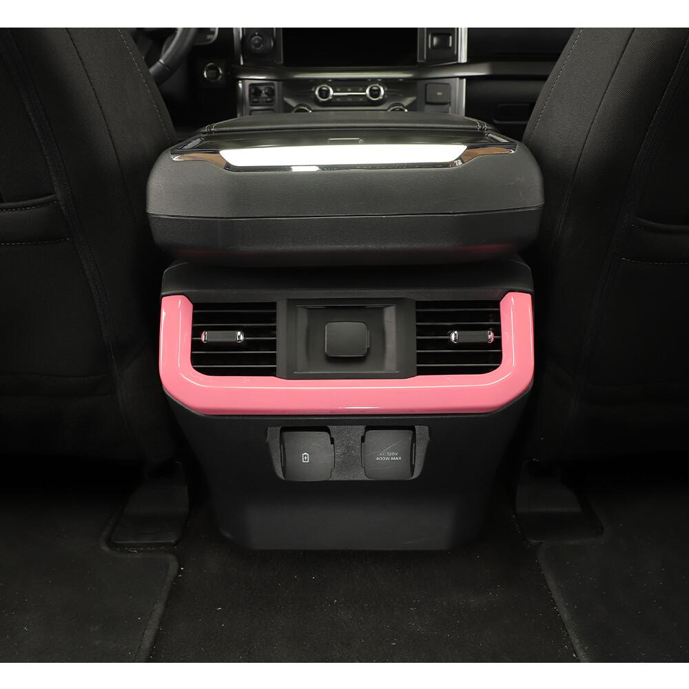 Rear Air Conditioner Vent Outlet Cover Trim Frame For Ford F150 2021-2022 Pink
