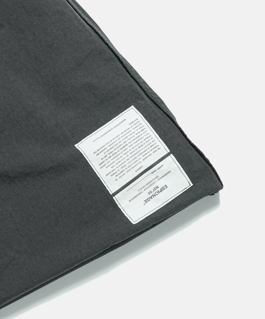 ESPIONAGE Pleated Wide Army Pants Charcoal
