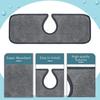 2/4pcs Microfiber Faucet  Absorbent  Pad, Wrap-around Design Kitchen Sink Water Drying Pad Bathroom