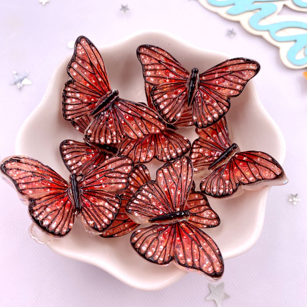 10 шт. Разноцветные блестящие пайетки Кристалл Бабочка Плоская спинка Стразы Аппликация DIY Свадебный Домашний Декор DIY Изготовление Ювелирных Изделий Поделки