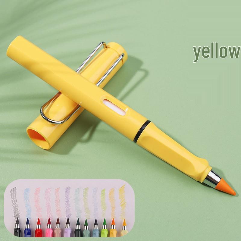 12-Color Endless Pencil: Black Technology Eternal Colored Pencils