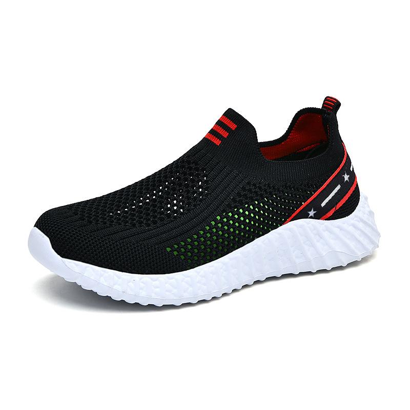 Boys' shoes 2025 spring and autumn new breathable mesh medium and large children's small boys children's mesh shoes one-pedal sneakers