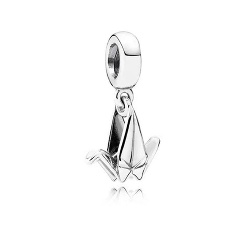 Star Heart Butterfly Lock Charm Bead Pendants for Original Snake Chain Silver Jewelry Gift
