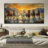 Seven horses, canvas wall art frameless wall decoration