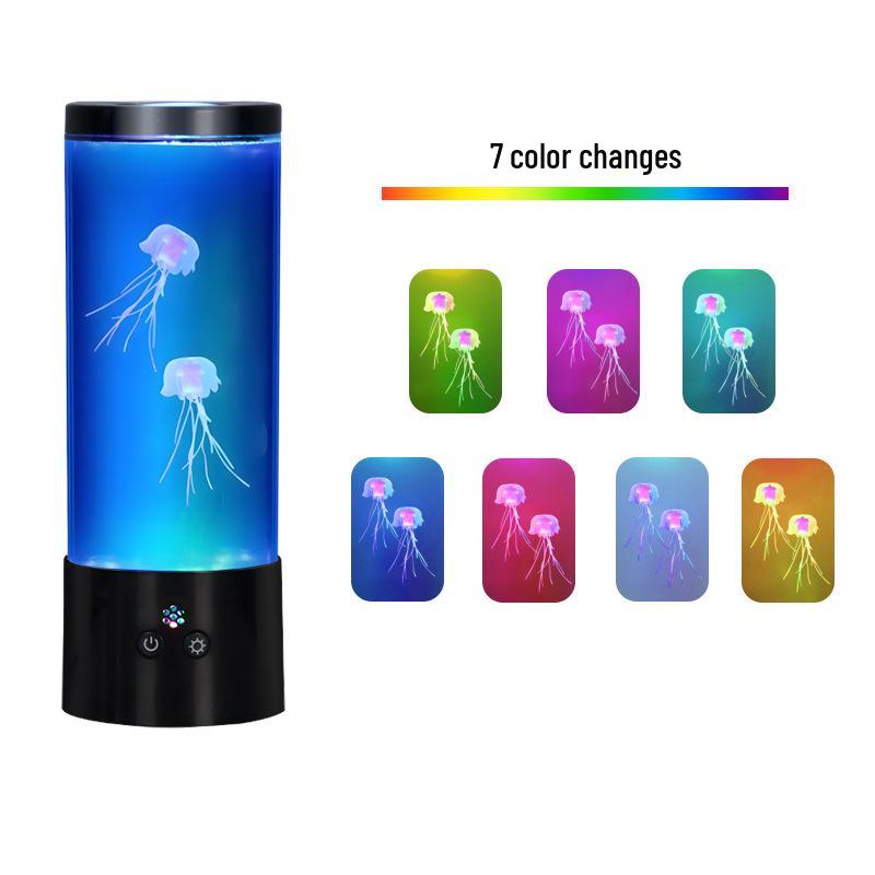 Красочный силиконовый светильник-медуза с бесшумным мотором - Мечтательный ночник для спальни Jellyfish Light