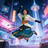 Reverse1999 Liang Yue Cosplay Kostuum Met Satijnen Stof Voor Anime Rollenspel