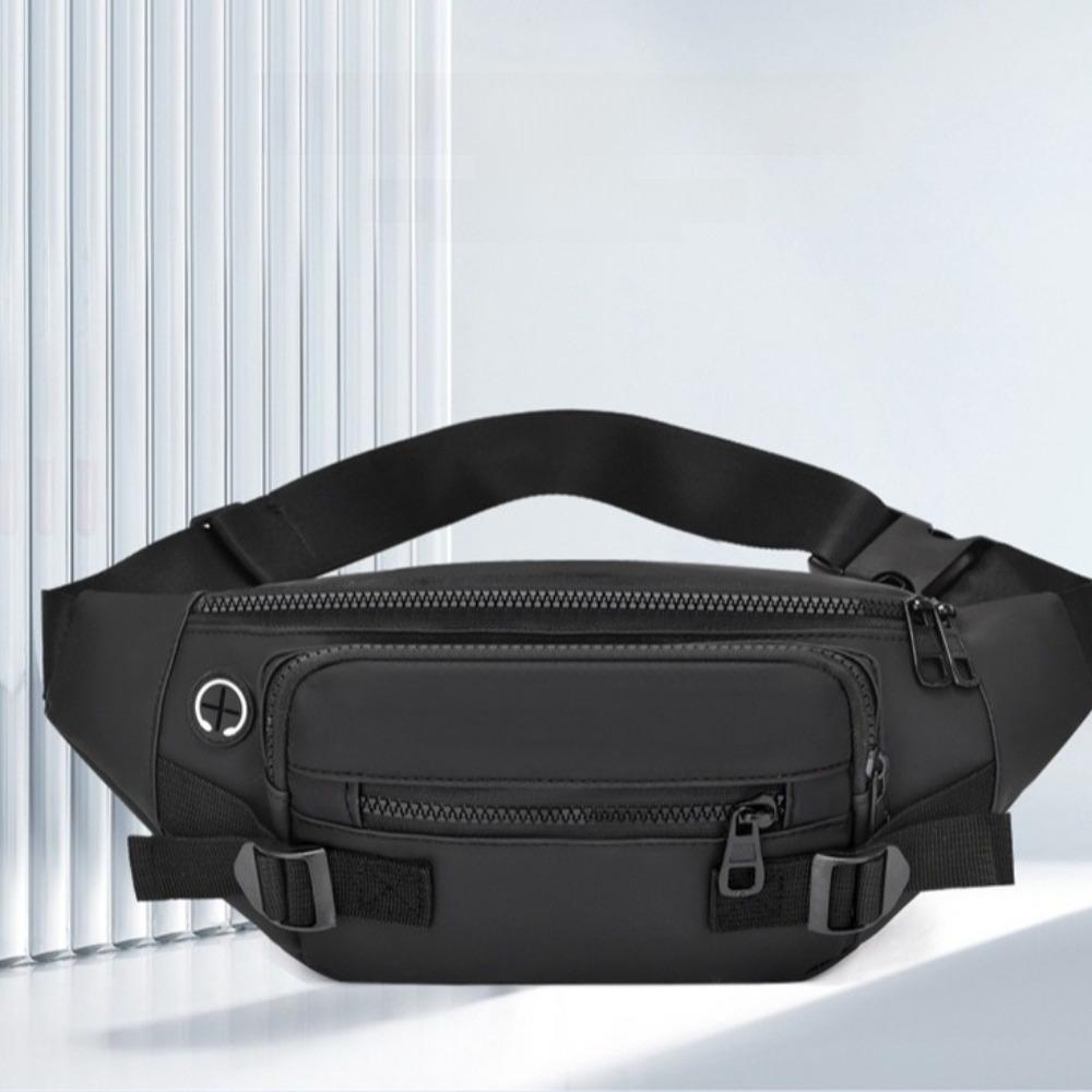 Casual Oxford Cloth Men Waist Pack Sling Large Capacity Chest Bag Wear Resistant Single Shoulder Fanny Pack Climb