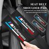 Car Seat Belt Plush Shoulder Strap Cover Safety Belt Pad Protector For M3 M5 M6 Performance X1 X2 X3 X4 X5 M F01 Alpina F20