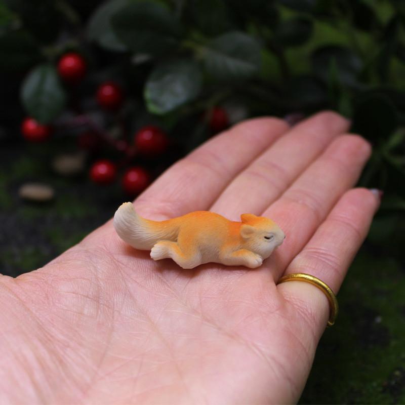 Squirrel Micro Garden Decor Resin Animal Figurine For Terrarium Aquarium Home Decor