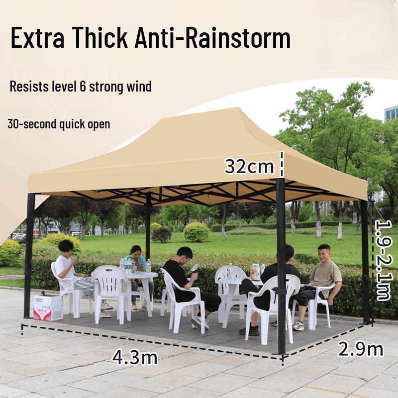 Heavy-Duty Folding Square Shade Canopy