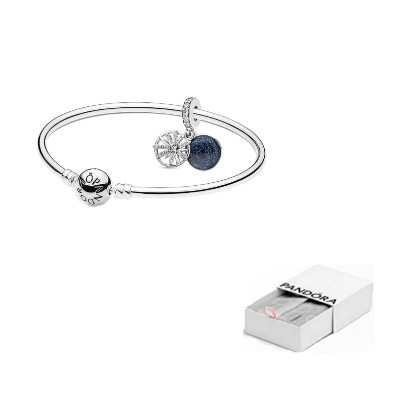 Pandora 925 Sterling Silver Bangles Women's ZT2143