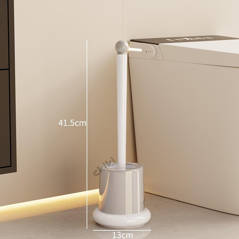Minimalist Toilet Brush Set Modern Sleek Bathroom Cleaning Tools with Holder Home Bathroom Clean Organizer Bathroom Accessories