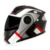 Full Face Motorcycle Helmet With Dual Visors Flip-Up Design Men Women All Season Riding