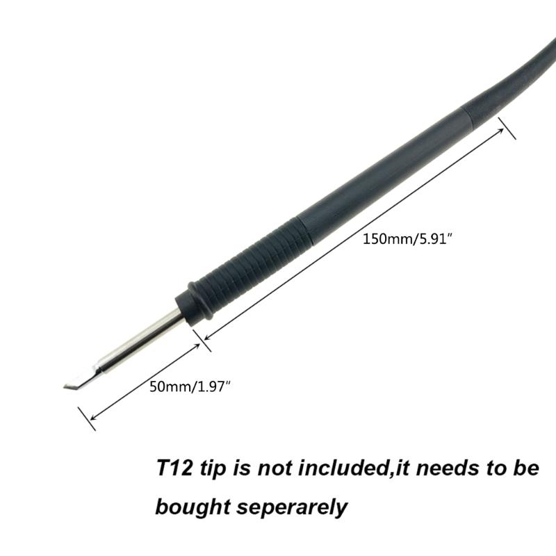 T12 Lötkolbengriff 5-polig Hitzebeständig für Lötstation Lötkolbengriff DIY-Teil Handgriff