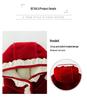 2025 Girls' Fleece Hooded Winter Woolen Coat - Fashionable & Stylish