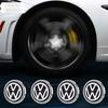 VW 4pcs Hub Led Lights Cap Car Floating Illumination Wheel Center Covers Caps For Volkswagen golf4/6/7 toutan passat tiguan polo