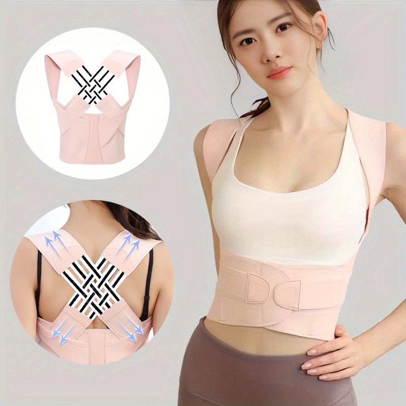 Correcteur de posture unisexe: Ceinture de Soutien Dorsal Invisible Anti-Bosse pour une Posture Améliorée et un Soutien de la Poitrine