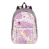 Cute Cartoon Monster  Classical Backpack Lightweight High School Work Pokemoned Daypack for Men Women Laptop Canvas Bags