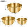 3Pcs Stainless Steel Salad Bowls Set Oven Safe Durable Kitchen Mixing Bowls With Measurement Marks For Baking And Mixing