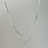 Minimalist Double-Layer Snake Chain Necklace for Women - Elegant & Versatile Choker