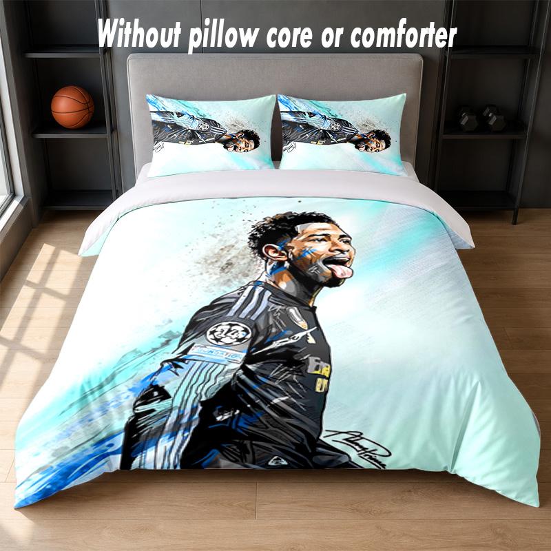 Jude Bellingham Design Bed Bedding Set 1 Duvet Cover + 2 Pillowcases Soft Breathable Household Bed Linens
