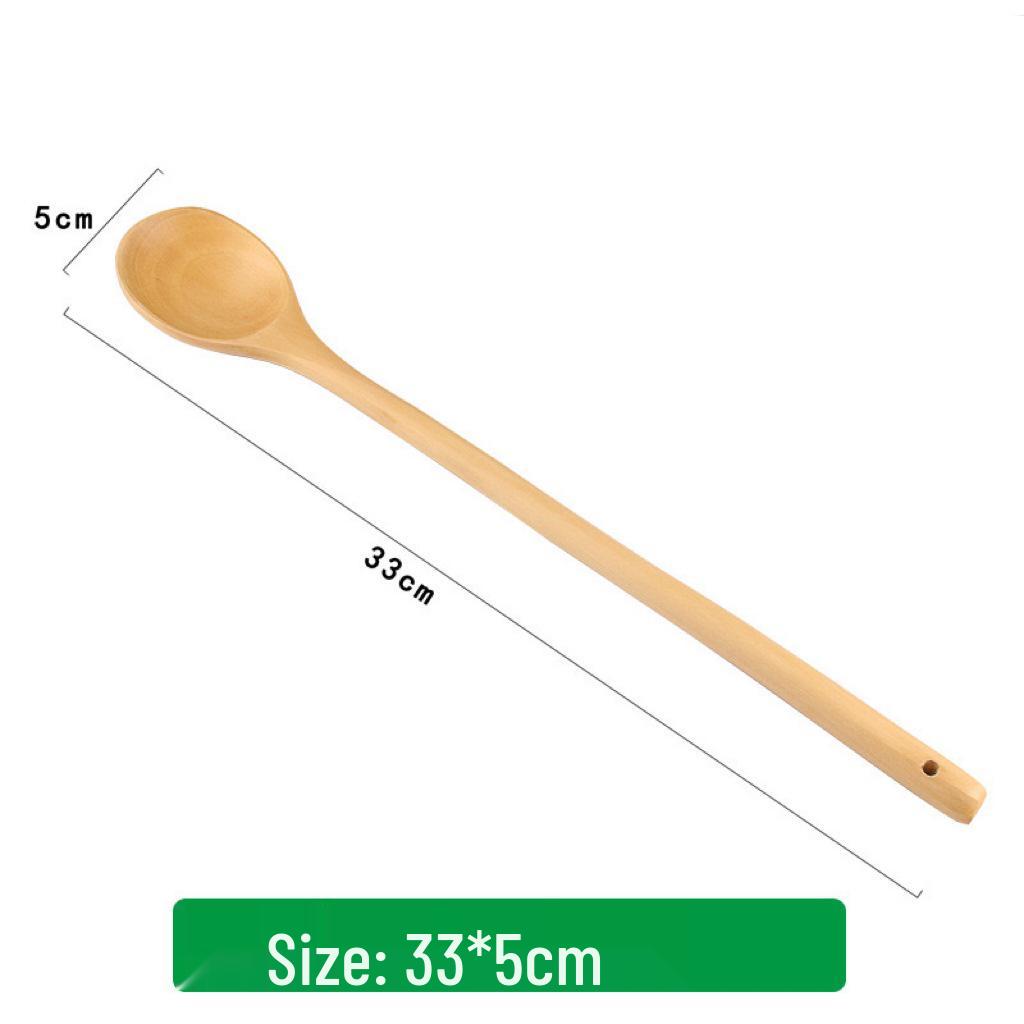 

33cm Long Wooden Stirring Spoon with Engraving Option - Ideal for Hot Pots