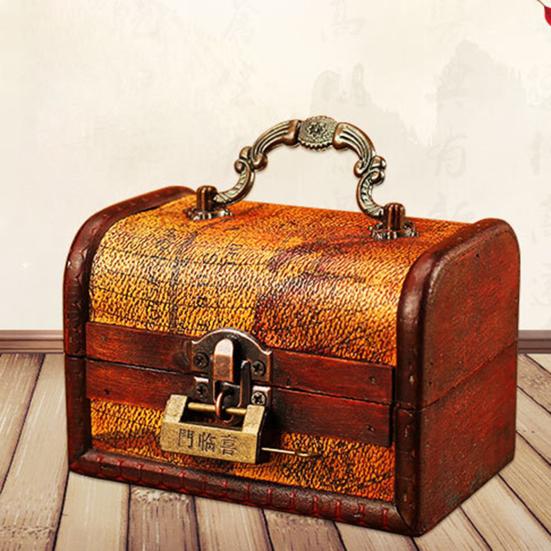 Jewelry Storage Box Multi-function Rustic Eco-friendly All Purpose Wooden Jewelry Box for Home