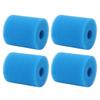 4PCS Pool Filter Schwamm Wiederverwendbare Waschbar TYP H Schwimmen Pool Filter Schaum für Pool
