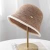 Autumn and Winter Versatile Fisherman's Hat Children's Niche Design Plain Face Covering Bucket Hat Plush Ear Protection Warm Basin Hat