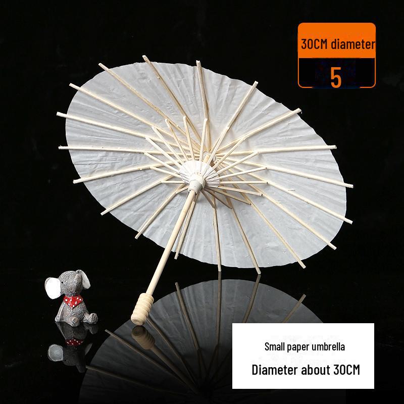 DIY Handbemalter weißer Papierschirm für Kinder – Chinesischer antiker Stil, Bastelaktivität für den Kindergarten