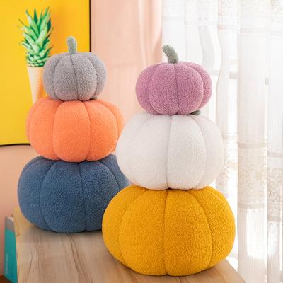 New Pumpkin Throw Pillow Simulation Color Pumpkin Towel Plush Toy Office Bedside Pillow