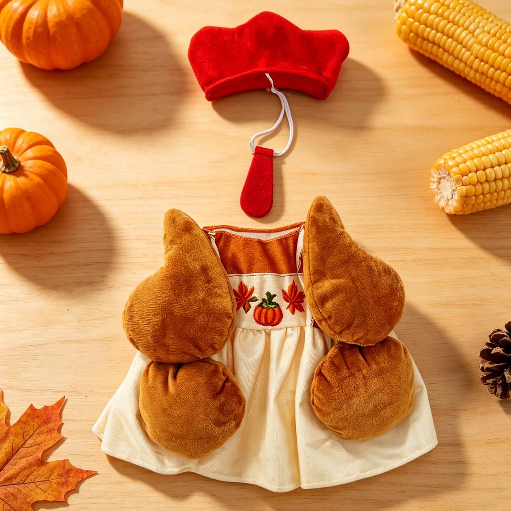 Thanksgiving Turkey Outdoor Yard Decor Costume For Garden Gnome
