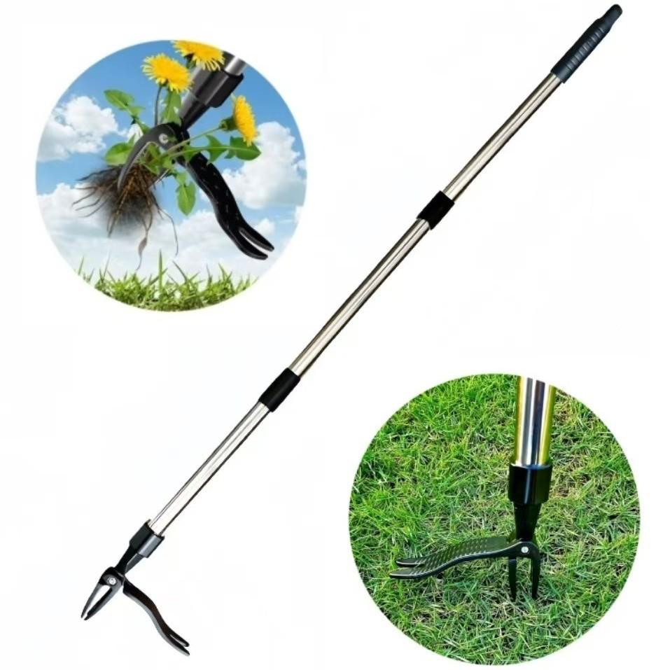 Grenzüberschreitender Stand-Unkrautstecher: Manuelle No-Bend Bewurzelungsschaufel und Clip Gartenhandunkrautstecher.