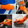 8mil Thick Orange Nitrile Gloves Disposable Gloves for Household Cleaning Kitchen Gardening Beauty Nail Salon Tattoo Work Gloves