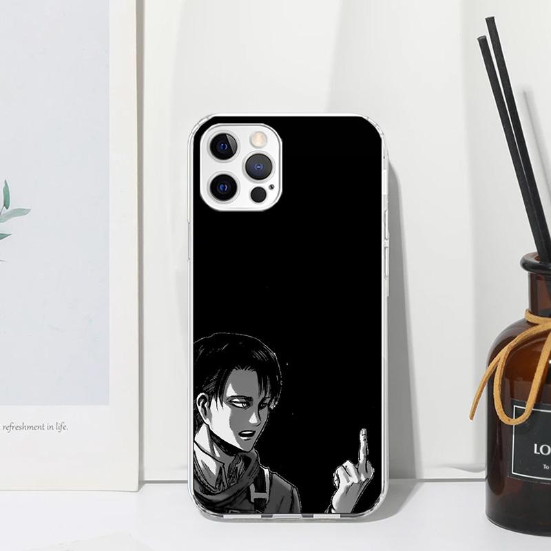Attack-Titan Levi Phone Case For Iphone 17 Air 16 15 Plus 16E 14 Pro Max 13 Mini 12 11 7 8 SE Fundas Soft Back Cover 17 Air 16 1