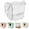 Top Mount Parrot Bath Box Splash Proof Bird Bath Basin Multipurpose Use Bird Feeder Bath  Daily Use
