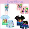 Sprunki Kinder-Baumwoll-Sommerpyjama-Set mit Cartoon-Motiven für Kinder ab 8 Jahren