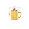 400ML Thermobecher 304 Edelstahl Doppelschichtig Isoliert Wasserbecher Büro Milch Kaffee Becher Student Tragbarer Versiegelter Tumbler