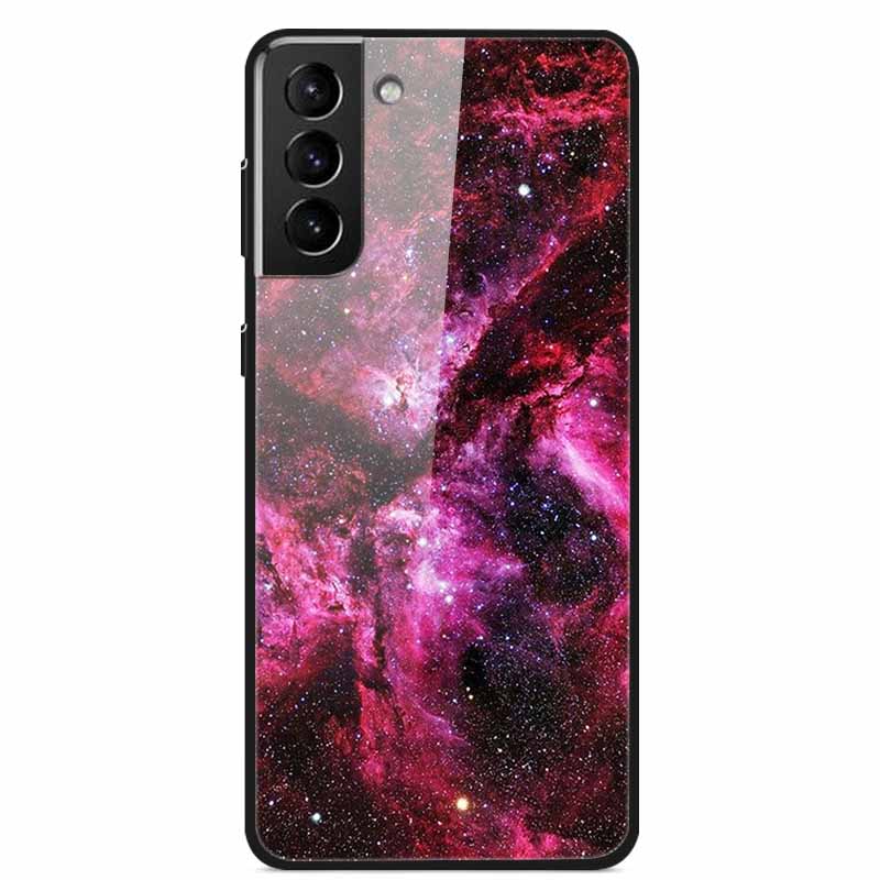 For Samsung S22 5G Cases S22Plus S22Ultra 5G Tempered Glass Hard Back Cover for Samsung Galaxy S22 Plus Case S22Ultra S22+ Cover