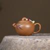 Yixing Handmade Purple Clay Teapot Tradition Beauty Kettle Hand-carved Bamboo Leaf Tea Pot Chinese Raw Ore Zisha Tea Set 130ml