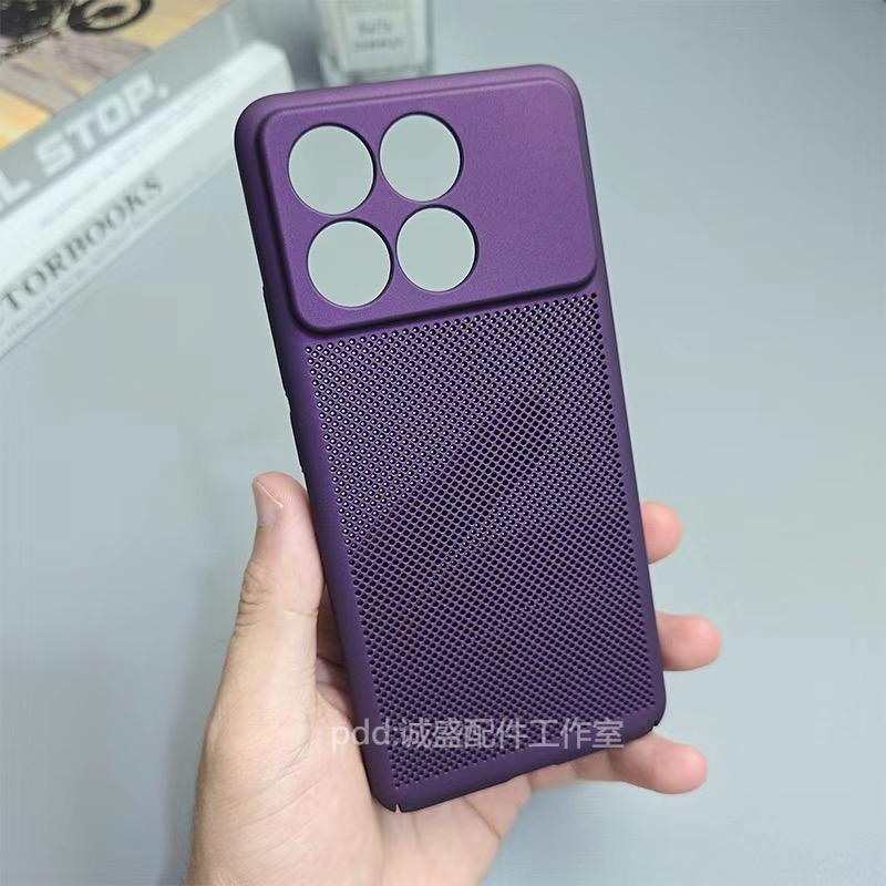 Slim Cooling Case For Poco F6 Pro Case Ultra Thin Hard Back Cover For Xiaomi POCO F6Pro 5G Redmi K70 Heat Dissipation Bumper